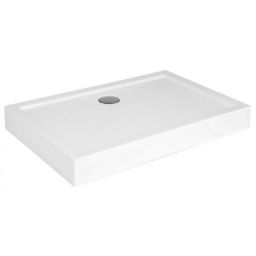 Polimat Goliat brodzik 90x80 cm prostokątny biały 00366