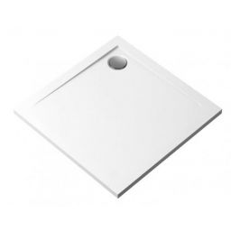 Polimat Geos brodzik 80x80 cm kwadratowy biały 00378