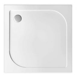 Polimat Tenor brodzik 80x80 cm kwadratowy biały 00382