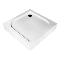 Polimat Tenor brodzik 80x80 cm kwadratowy biały 00382