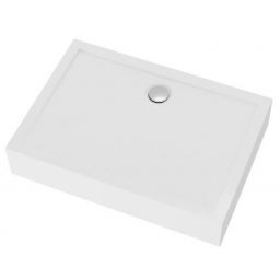 Polimat Lider brodzik 90x70 cm prostokątny biały 00393