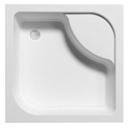 Polimat Tenor brodzik 90x90 cm kwadratowy biały 00394