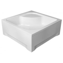 Polimat Tenor brodzik 90x90 cm kwadratowy biały 00394