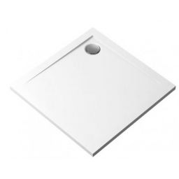 Polimat Geos brodzik 80x80 cm kwadratowy biały 00425