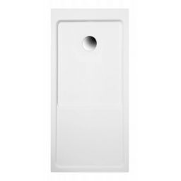 Polimat Mars brodzik 140x70 cm prostokątny biały 00435