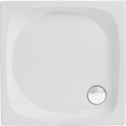 Polimat Nowy Styl brodzik 80x80 cm kwadratowy biały 00611