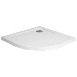 Polimat Standard brodzik 80x80 cm półokrągły biały 00786