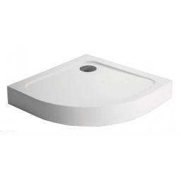 Polimat Standard brodzik 80x80 cm półokrągły biały 00804