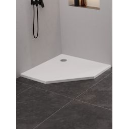 New Trendy Nex brodzik pięciokątny 90x90 cm biały B-0452