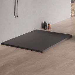 New Trendy Nex Shade brodzik 140x90 cm prostokątny antracyt B-0512