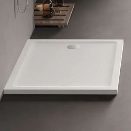 New Trendy Mild Stone brodzik 120x90 cm prostokątny biały B-0556