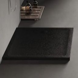 New Trendy Mild Stone brodzik 120x90 cm prostokątny czarny B-0598