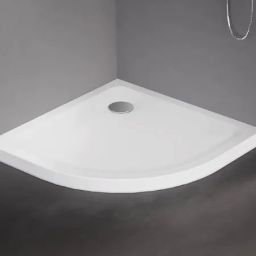 New Trendy Mild brodzik 90x90 cm półokrągły biały B-0622