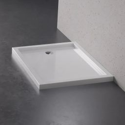 New Trendy New Cantare brodzik 140x80 cm prostokątny biały B-0446