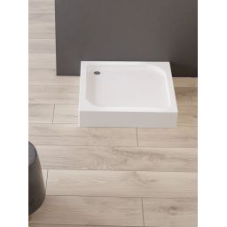 New Trendy Domio brodzik 90x90 cm kwadratowy biały B-0348