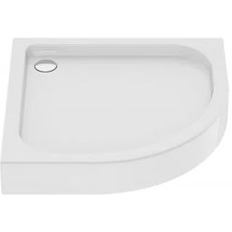 New Trendy Domio brodzik 80x80 cm półokrągły biały B-0349