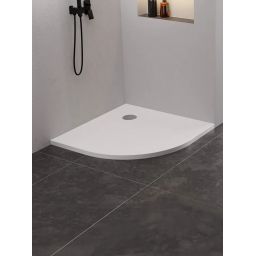 New Trendy Nex brodzik półokrągły 90x90 cm biały B-0450