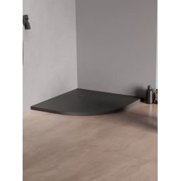 New Trendy Nex Shade brodzik 90x90 cm półokrągły antracyt B-0498