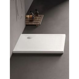 New Trendy Mild Stone brodzik 90x90 cm kwadratowy biały B-0542