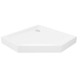 New Trendy Mild brodzik pięciokątny 90x90 cm biały B-0603