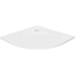 New Trendy Mild brodzik 90x90 cm półokrągły biały B-0622