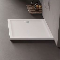 New Trendy Mild brodzik 90x80 cm biały B-0632