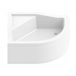 New Trendy Maxima brodzik półokrągły 100x80 cm biały B-0367