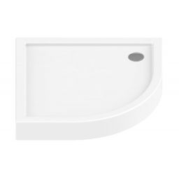 New Trendy Columbus brodzik 80x80 cm półokrągły biały B-0316