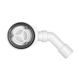 Oltens Pite Turbo syfon do brodzika 90 mm bez pokrywy z metalową flanszą 08004000