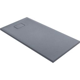 Oltens Bergytan brodzik 140x70 cm prostokątny RockSurface szary beton 15105700