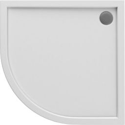 Oltens Superior brodzik półokrągły 80x80 cm biały 16001000