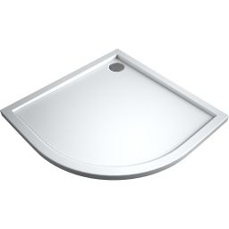 Oltens Superior brodzik półokrągły 90x90 cm biały 16002000