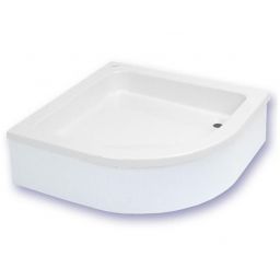 Schedpol Grawello brodzik 80x80 cm półokrągły biały 3.015