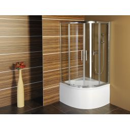 Polysan Selma brodzik 90x90 cm półokrągły biały 28611