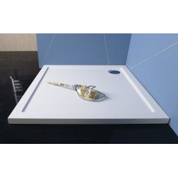 Polysan Aura brodzik 90x90 cm kwadratowy biały 43511