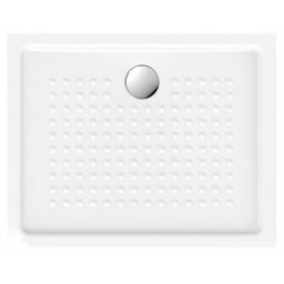 GSI Extra Flat brodzik 100x80 cm prostokątny ceramiczny biały 438511