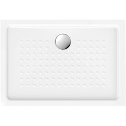 GSI Extra Flat brodzik 100x70 cm prostokątny ceramiczny biały 438911