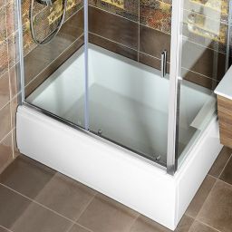 Polysan Deep brodzik 110x75 cm prostokątny ze stelażem biały 72884