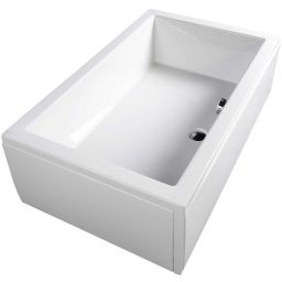 Polysan Deep brodzik 110x75 cm prostokątny ze stelażem biały 72884