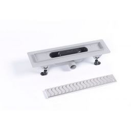 Polysan Scence odpływ prysznicowy 45,5 cm liniowy stal polerowana 72835