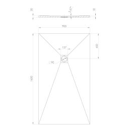 Polysan Treneca brodzik prostokątny 160x90 cm czarny 84311.21