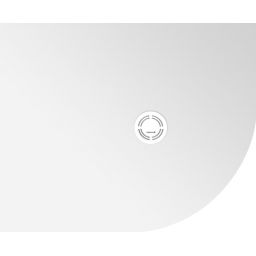 Polysan Flexia brodzik 110x90 cm półokrągły lewy biały 91341