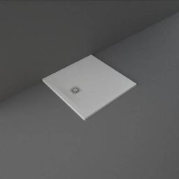 Rak Ceramics Feeling brodzik 80x80 cm kwadratowy Raksolid szary RFST008080S503