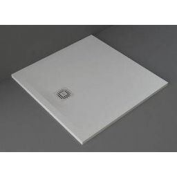 Rak Ceramics Feeling brodzik 90x90 cm kwadratowy Raksolid szary RFST009090S503