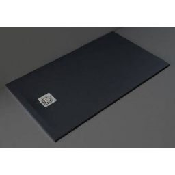 Rak Ceramics Feeling brodzik 80x140 cm prostokątny Raksolid czarny RFST080140S504