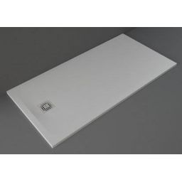 Rak Ceramics Feeling brodzik 80x160 cm prostokątny Raksolid szary RFST080160S503