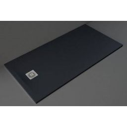 Rak Ceramics Feeling brodzik 80x160 cm prostokątny Raksolid czarny RFST080160S504