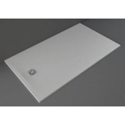 Rak Ceramics Feeling brodzik 90x160 cm prostokątny Raksolid szary RFST090160S503