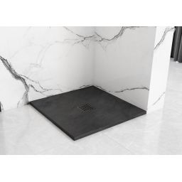 Rea Rock brodzik 120x90 cm prostokątny czarny REA-K4580