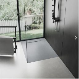 Rea Bazalt Grey brodzik kwadratowy 90x90 cm szary REA-K4105